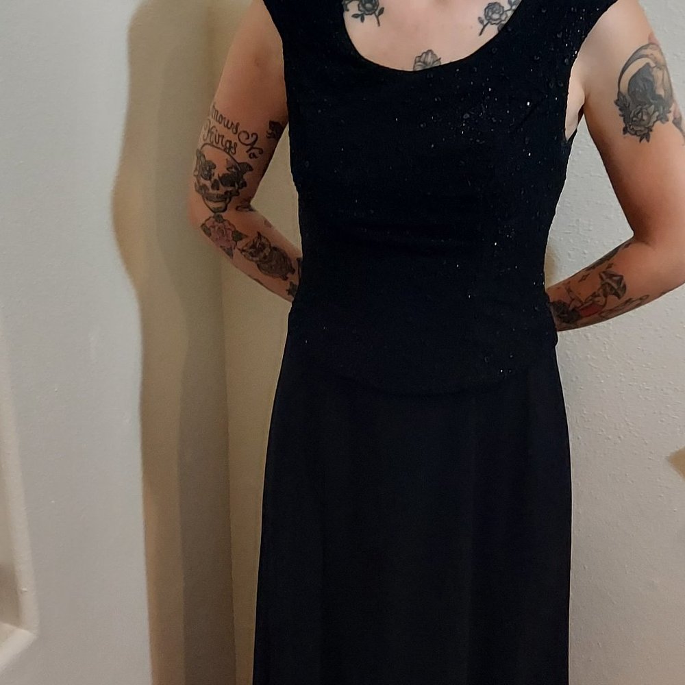 Vintage Poly USA, Made in USA, Layered Formal Dress Size M